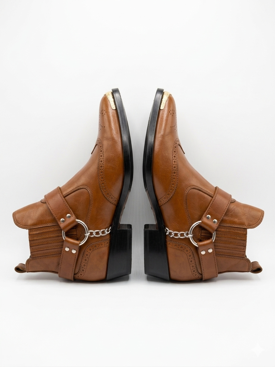 Cowboy Wingtip Chelsea - ( Brown & Dark Brown )