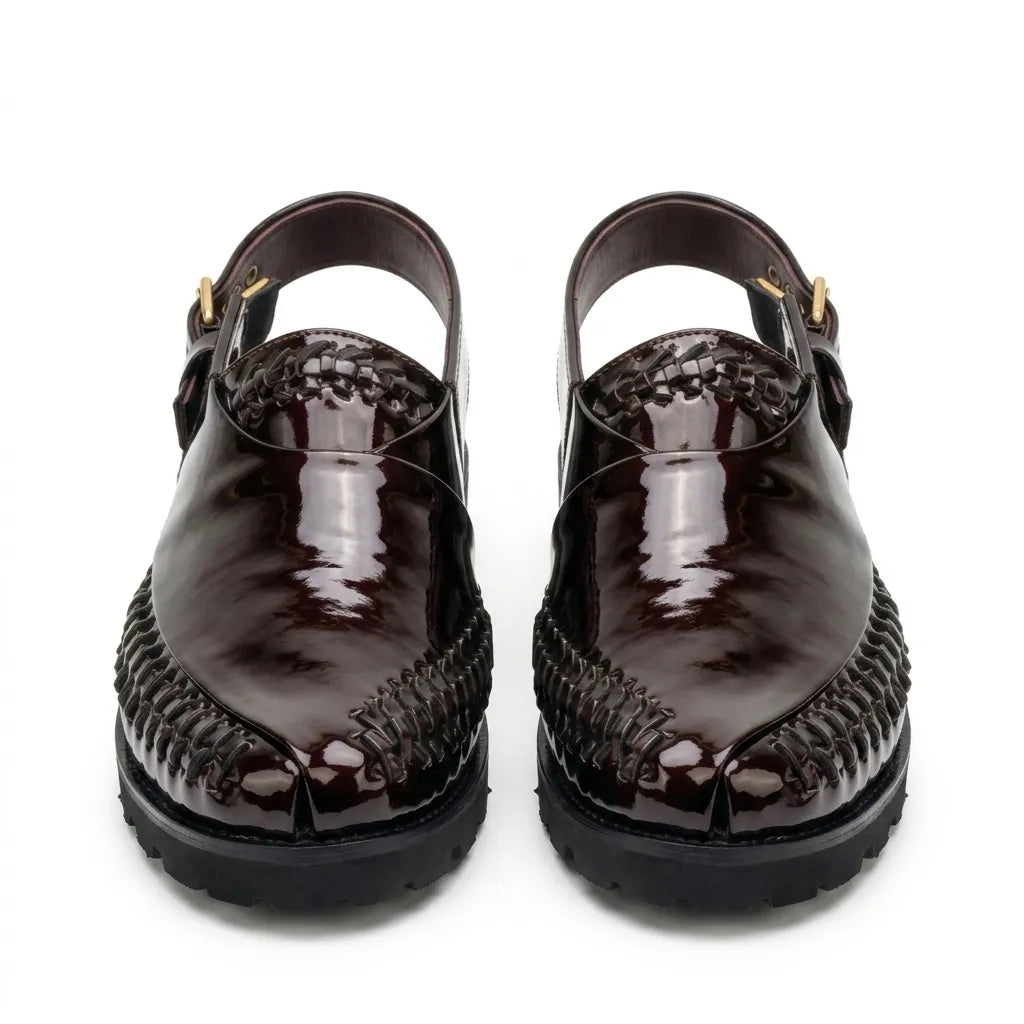 Peshawari- Paroi Designed Shining Chappal