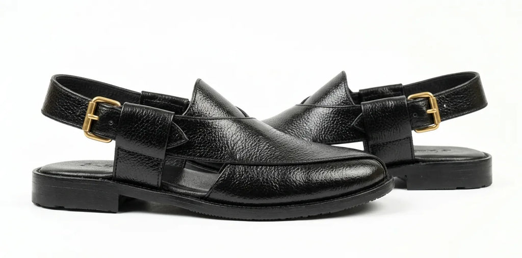 Mild Leather Peshawari-Black