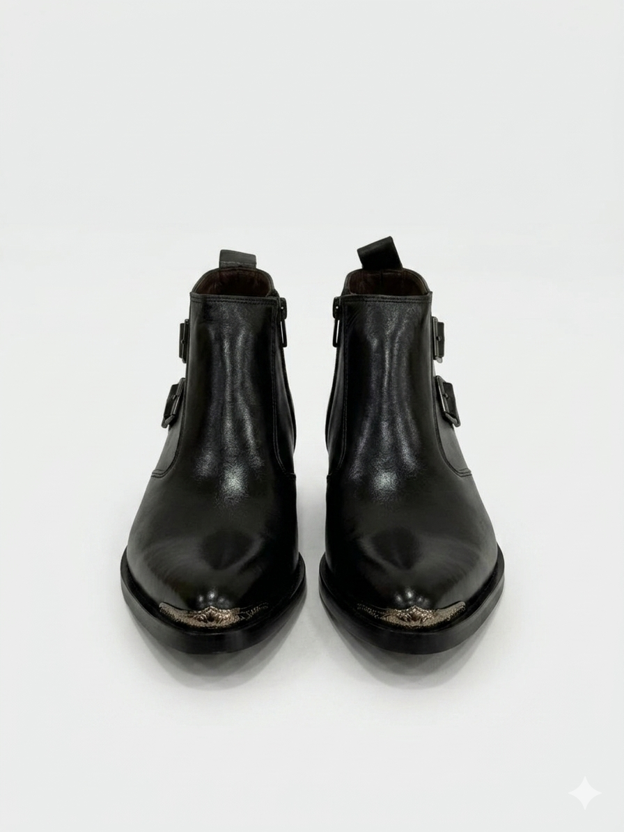 The Falcon Metal-Tip Chelsea - (Brown and Dark Brown)