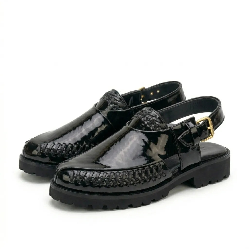 Peshawari- Paroi Designed Shining Chappal