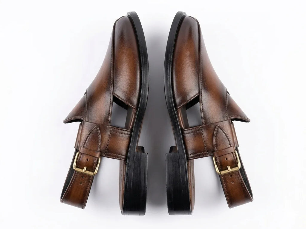 Peshawari- Doubled Toned Brown Colored