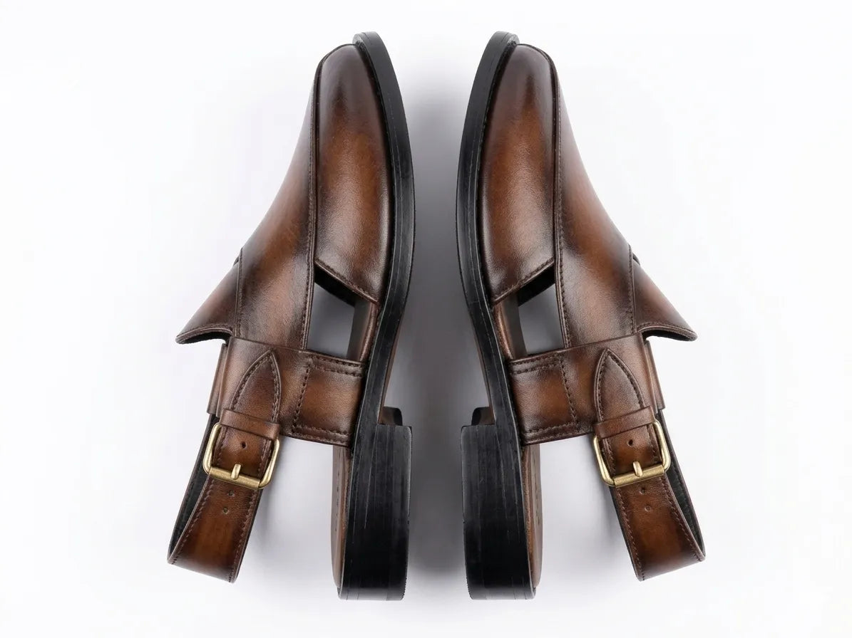 Peshawari- Doubled Toned Brown Colored
