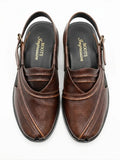 The Sultan’s Sandal - Strip Pattern Black and Brown color
