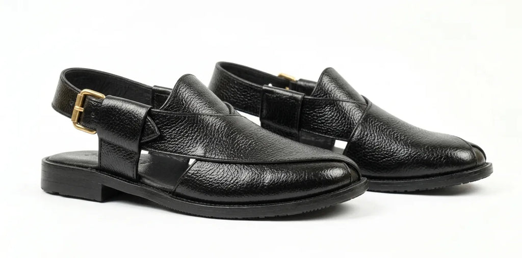 Mild Leather Peshawari-Black