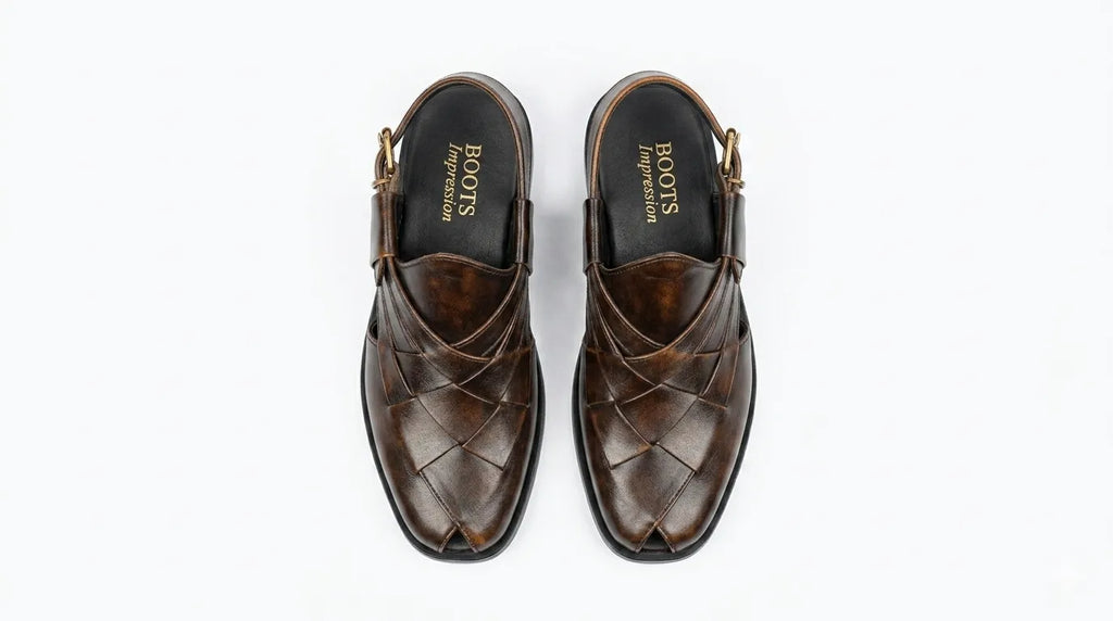 The Durbar Classic Peshawari Sandal - (Black & Brown)