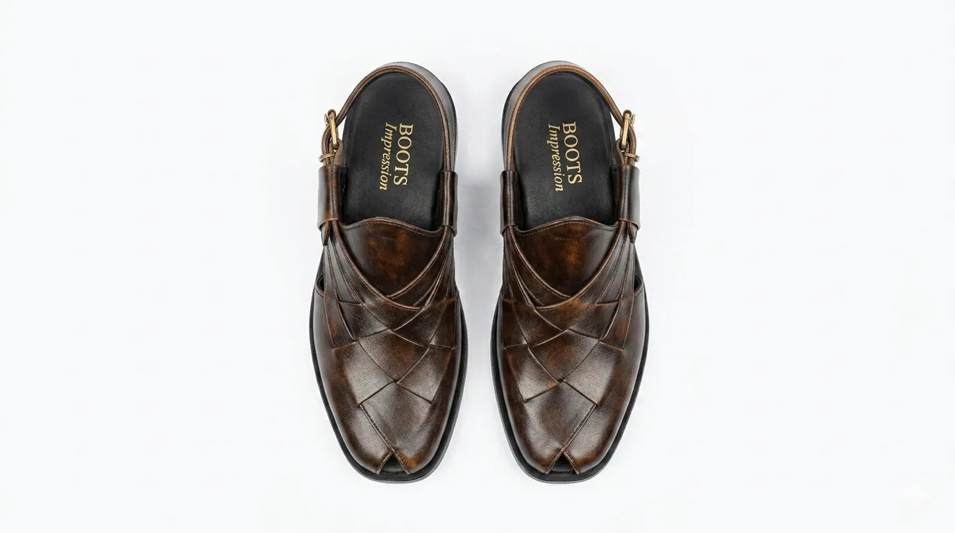 The Durbar Classic Peshawari Sandal - (Black & Brown)