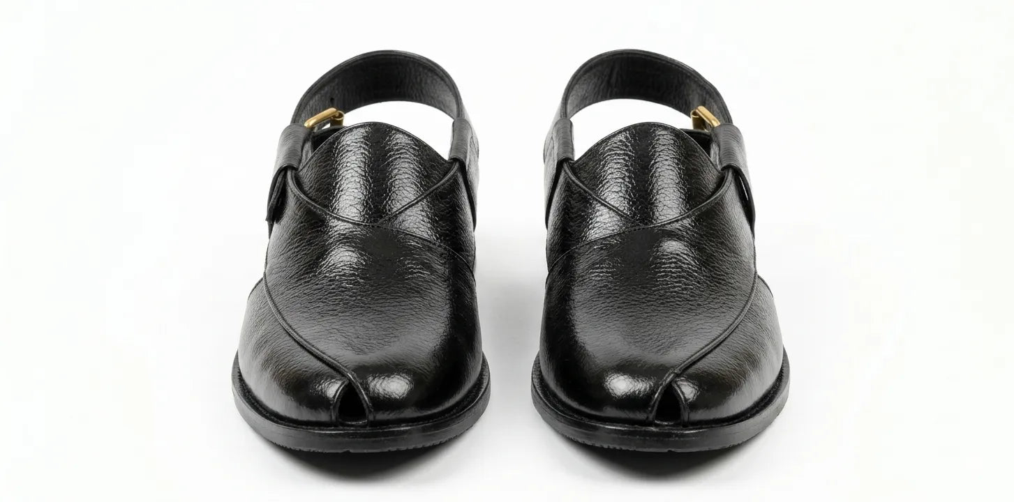 Mild Leather Peshawari-Black