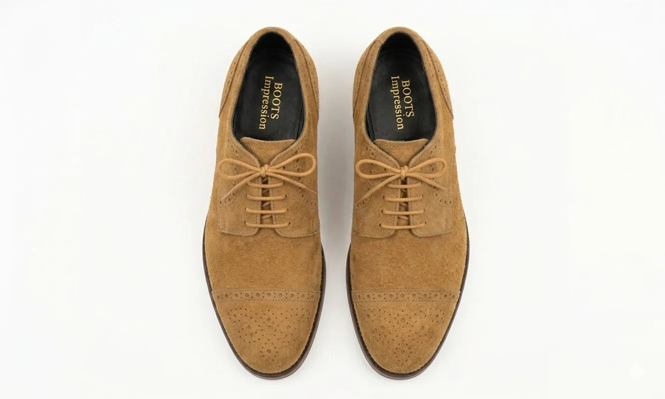 Suede Leather Laces Formal Shoew