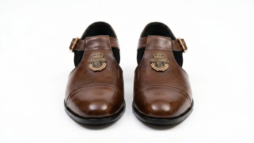 Formal shoe Typed Sandal-  Brown
