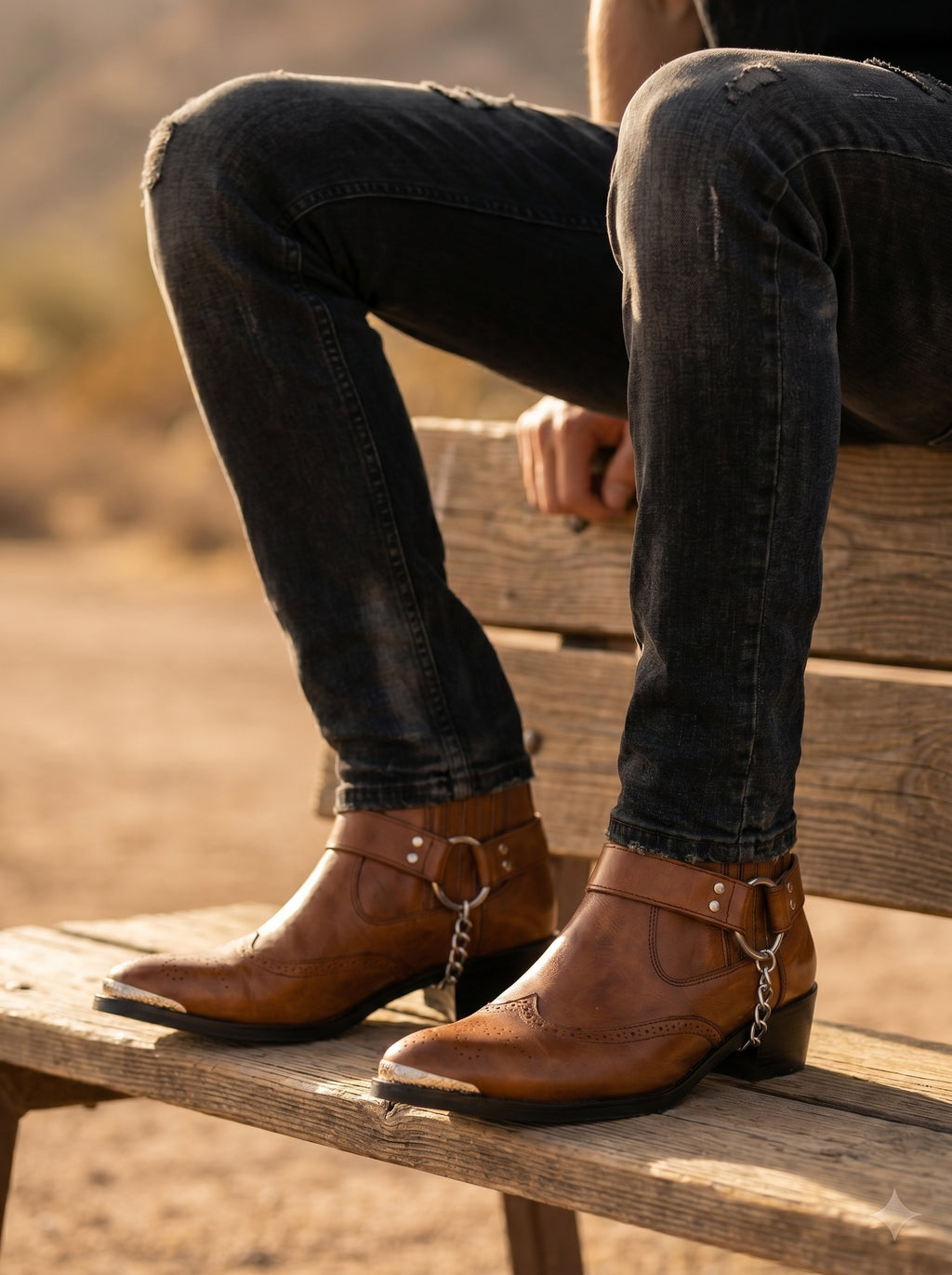 Cowboy Wingtip Chelsea - ( Brown & Dark Brown )